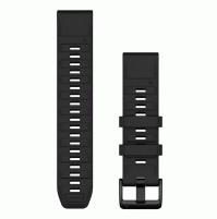 QuickFit 22 Watch Bands- Black Silicone - 010-13392-02 - Garmin